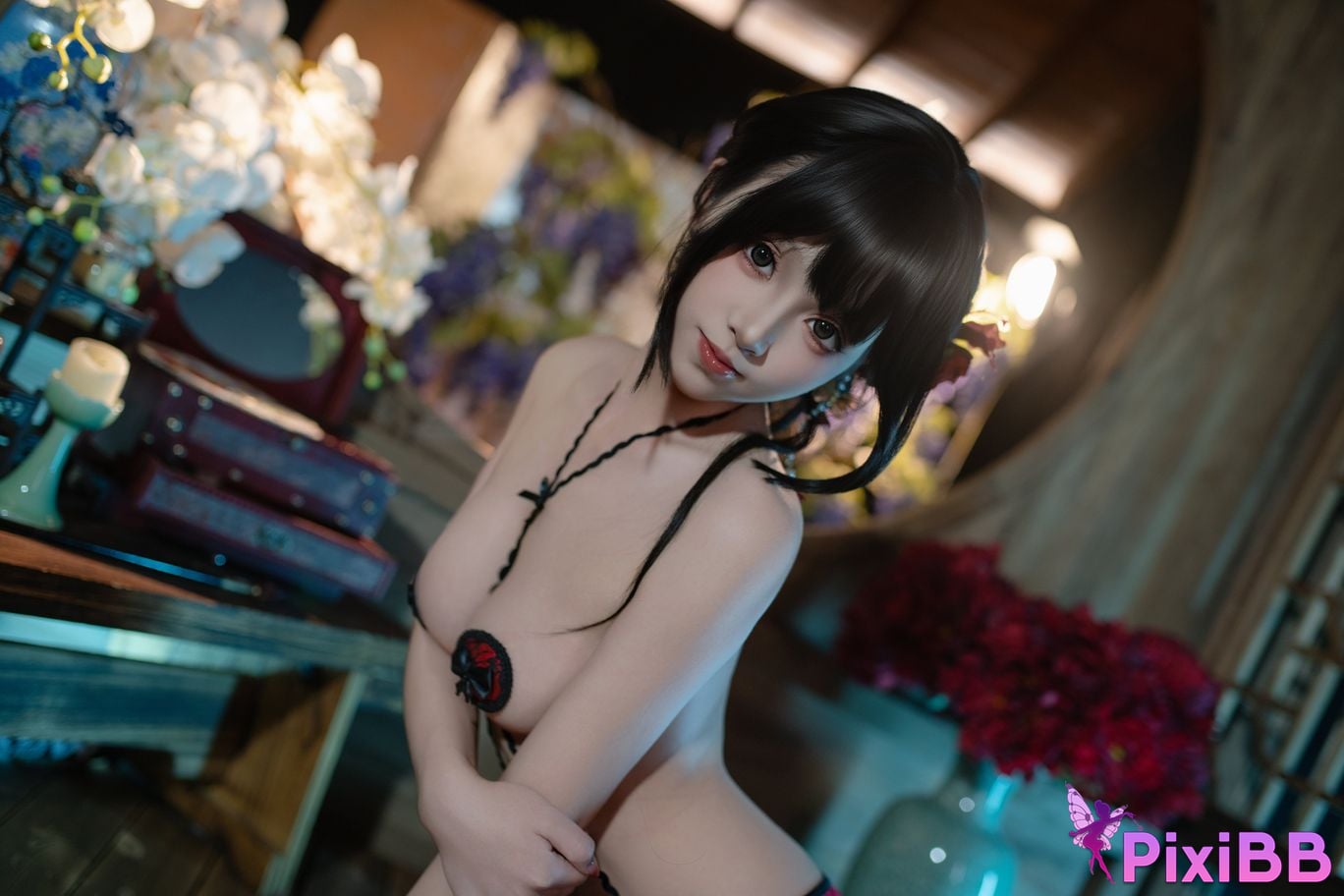 Cosplayer Bangni Bonnie New Years Day cheongsam PixiBB.COM 075