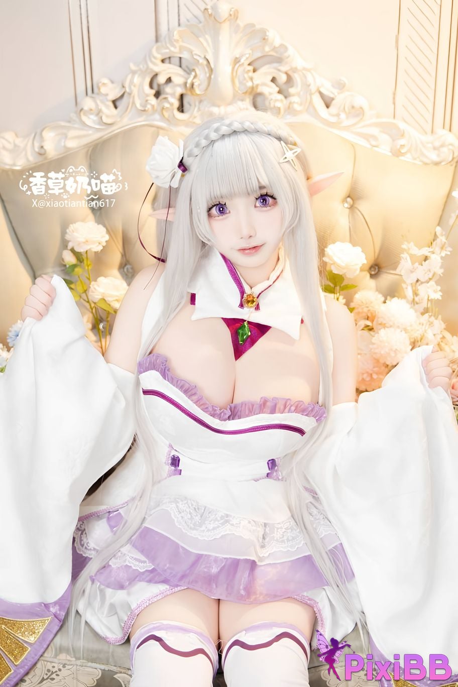 Cosplayer Vanilla Milk Meow Emilia Valentines Day PixiBB.COM 032