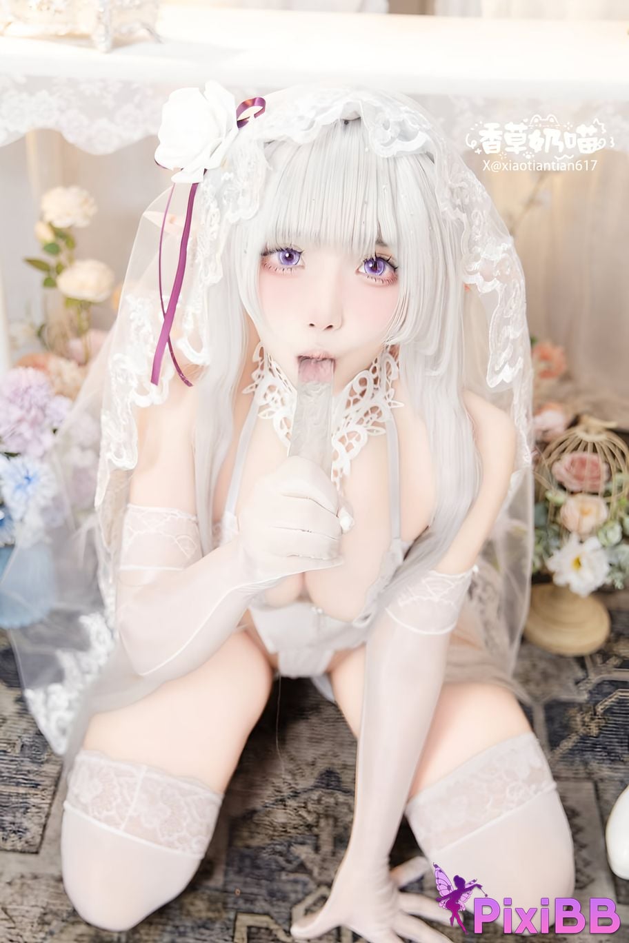 Cosplayer Vanilla Milk Meow Emilia Valentines Day PixiBB.COM 101