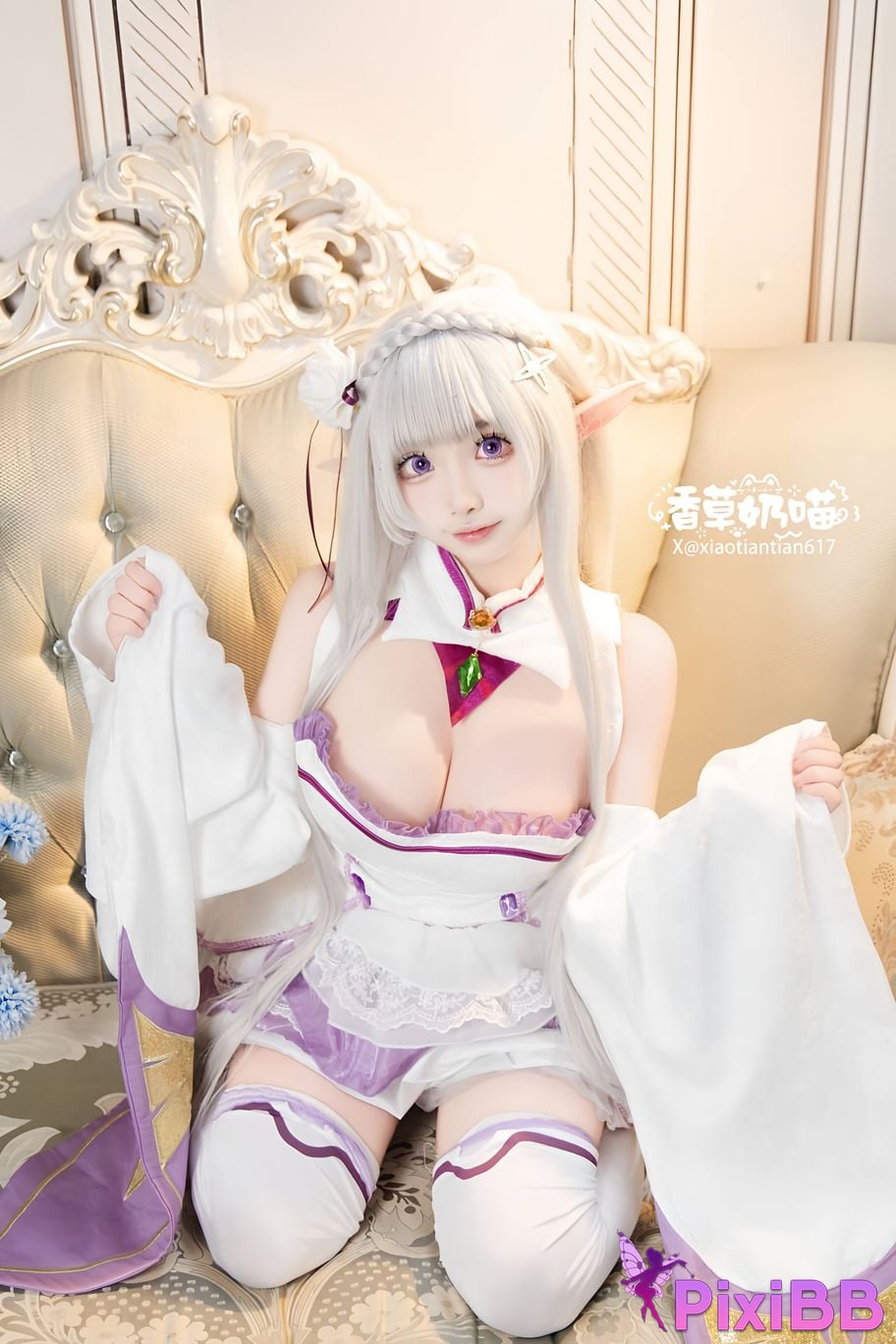 Cosplayer Vanilla Milk Meow Emilia Valentines Day PixiBB.COM 113