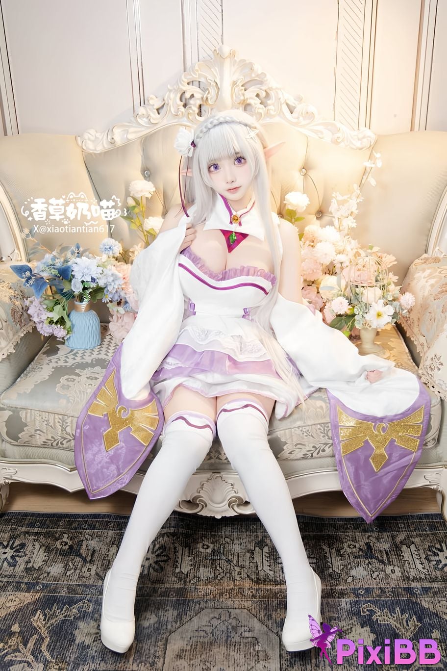 Cosplayer Vanilla Milk Meow Emilia Valentines Day PixiBB.COM 115