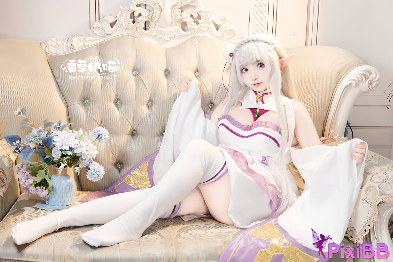 Cosplayer Vanilla Milk Meow Emilia Valentines Day PixiBB.COM 138