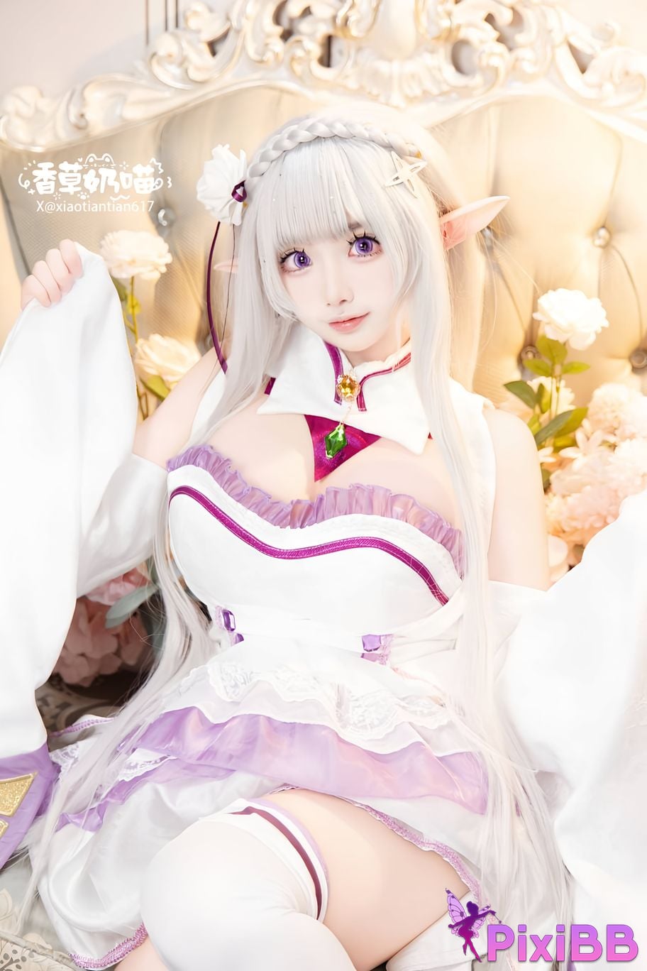 Cosplayer Vanilla Milk Meow Emilia Valentines Day PixiBB.COM 140