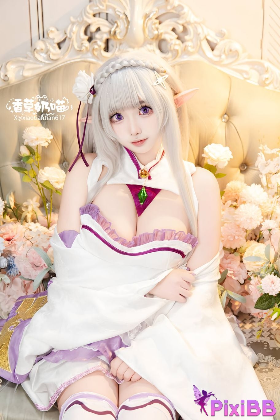 Cosplayer Vanilla Milk Meow Emilia Valentines Day PixiBB.COM 143