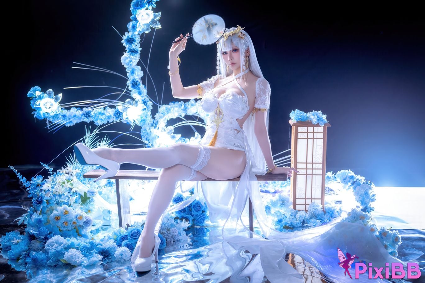 Cosplayer The star is late Hoshilily azur lane emden PixiBB.COM 003