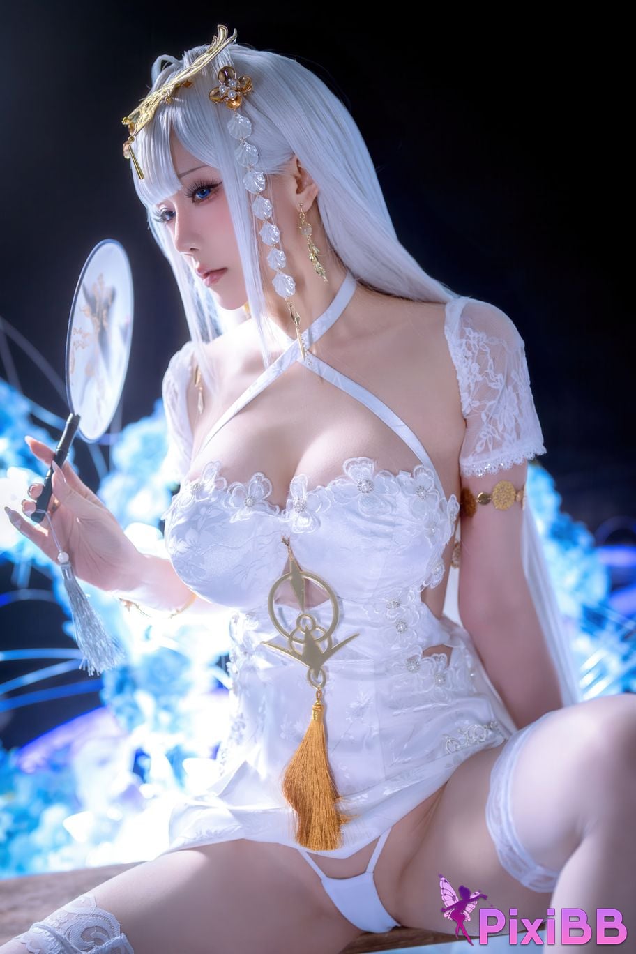 Cosplayer The star is late Hoshilily azur lane emden PixiBB.COM 008