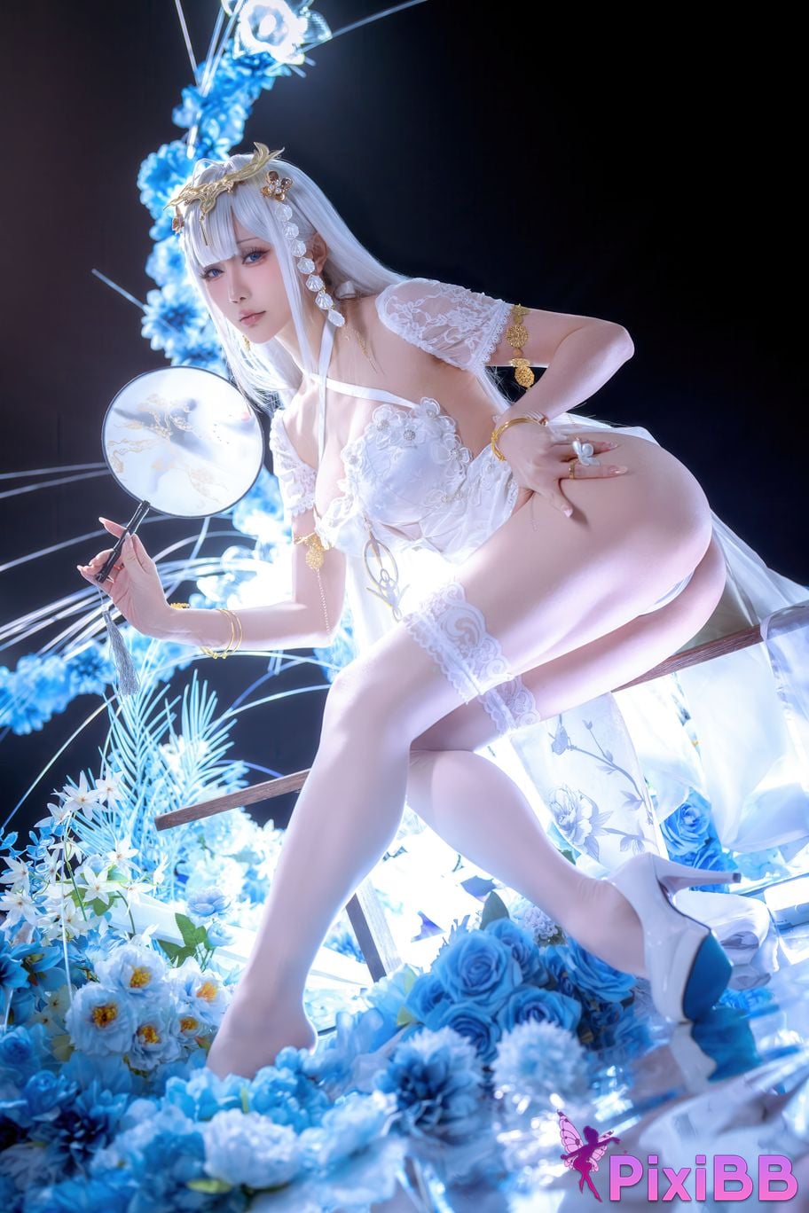 Cosplayer The star is late Hoshilily azur lane emden PixiBB.COM 014