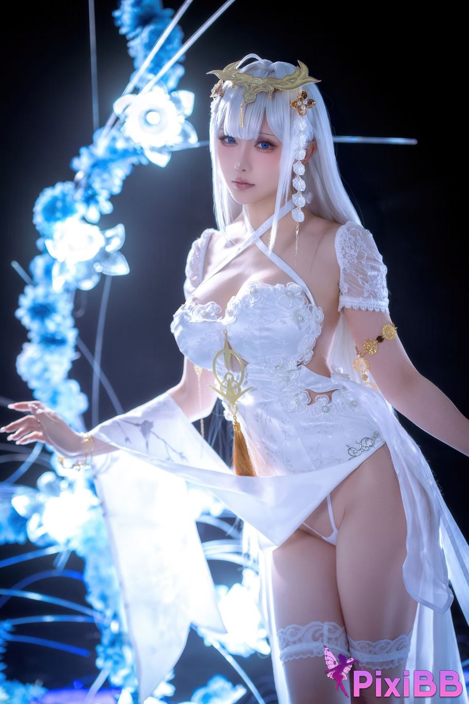 Cosplayer The star is late Hoshilily azur lane emden PixiBB.COM 021