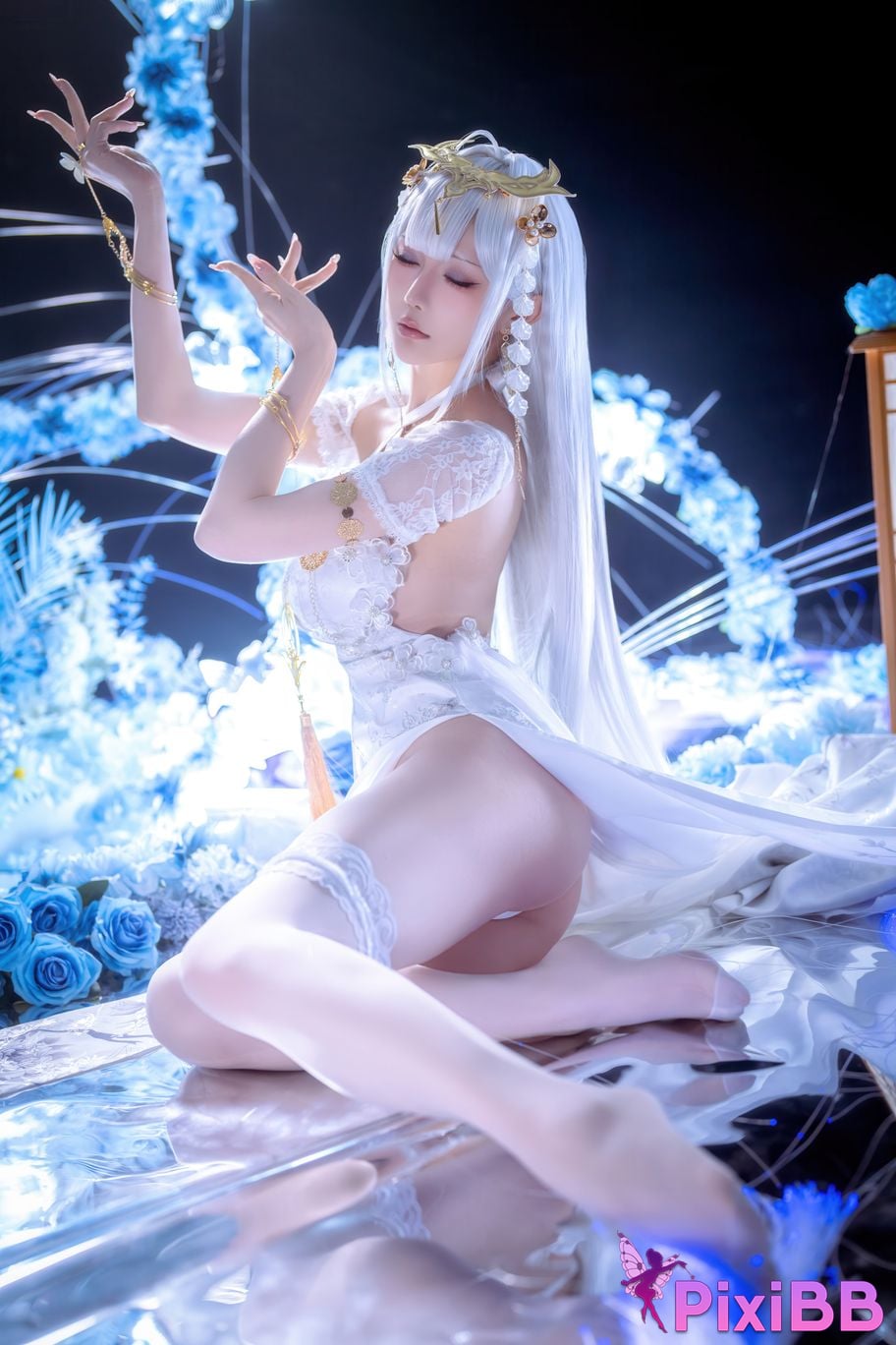 Cosplayer The star is late Hoshilily azur lane emden PixiBB.COM 027