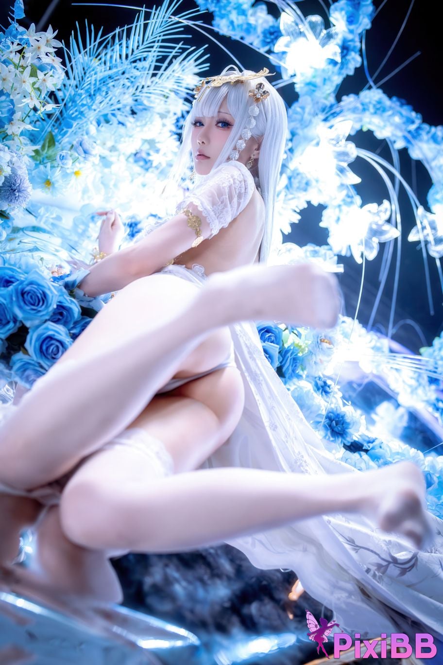 Cosplayer The star is late Hoshilily azur lane emden PixiBB.COM 033