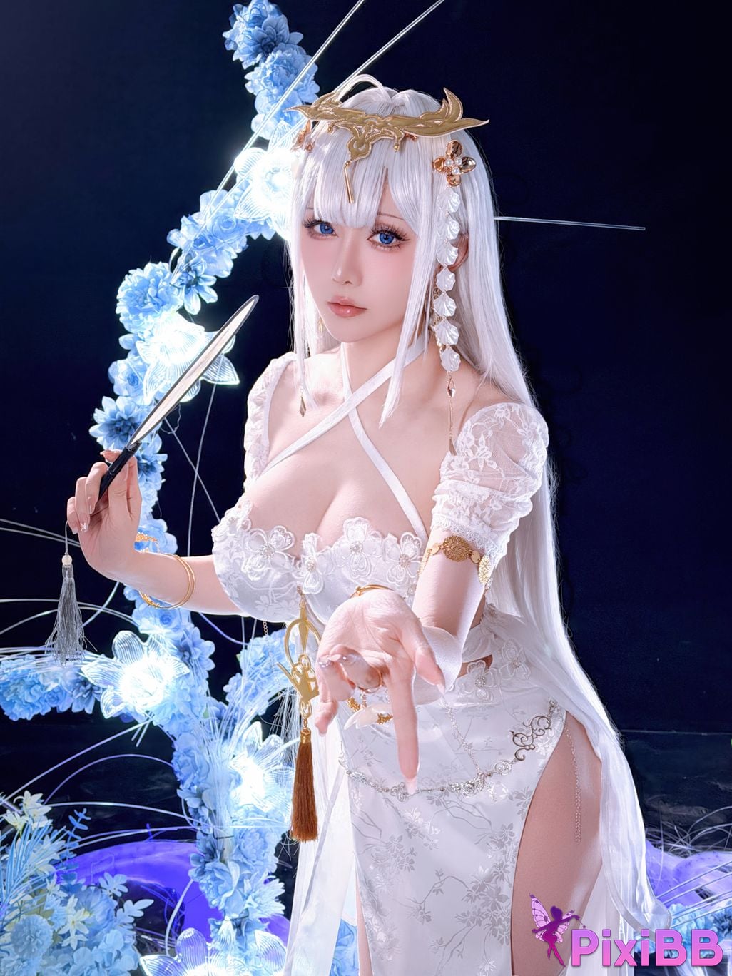 Cosplayer The star is late Hoshilily azur lane emden PixiBB.COM 041