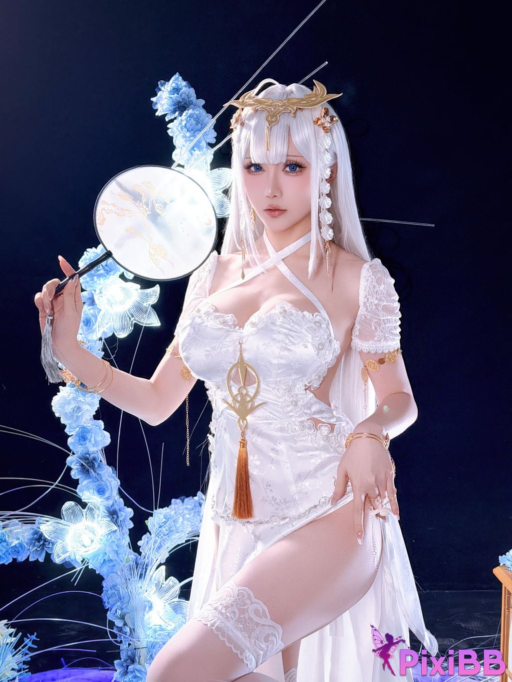 Cosplayer The star is late Hoshilily azur lane emden PixiBB.COM 042