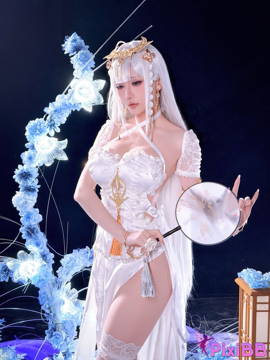 Cosplayer The star is late Hoshilily azur lane emden PixiBB.COM 044