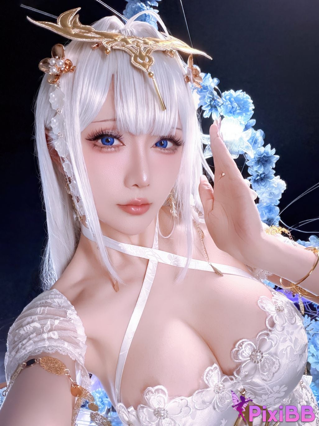 Cosplayer The star is late Hoshilily azur lane emden PixiBB.COM 050
