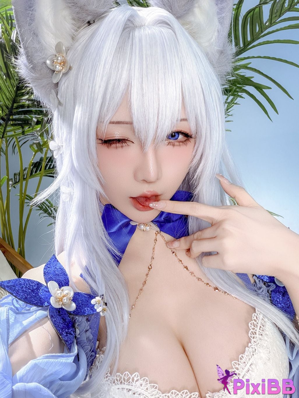 Cosplayer The star is late Hoshilily azur lane Shinano swimwear PixiBB.COM 045