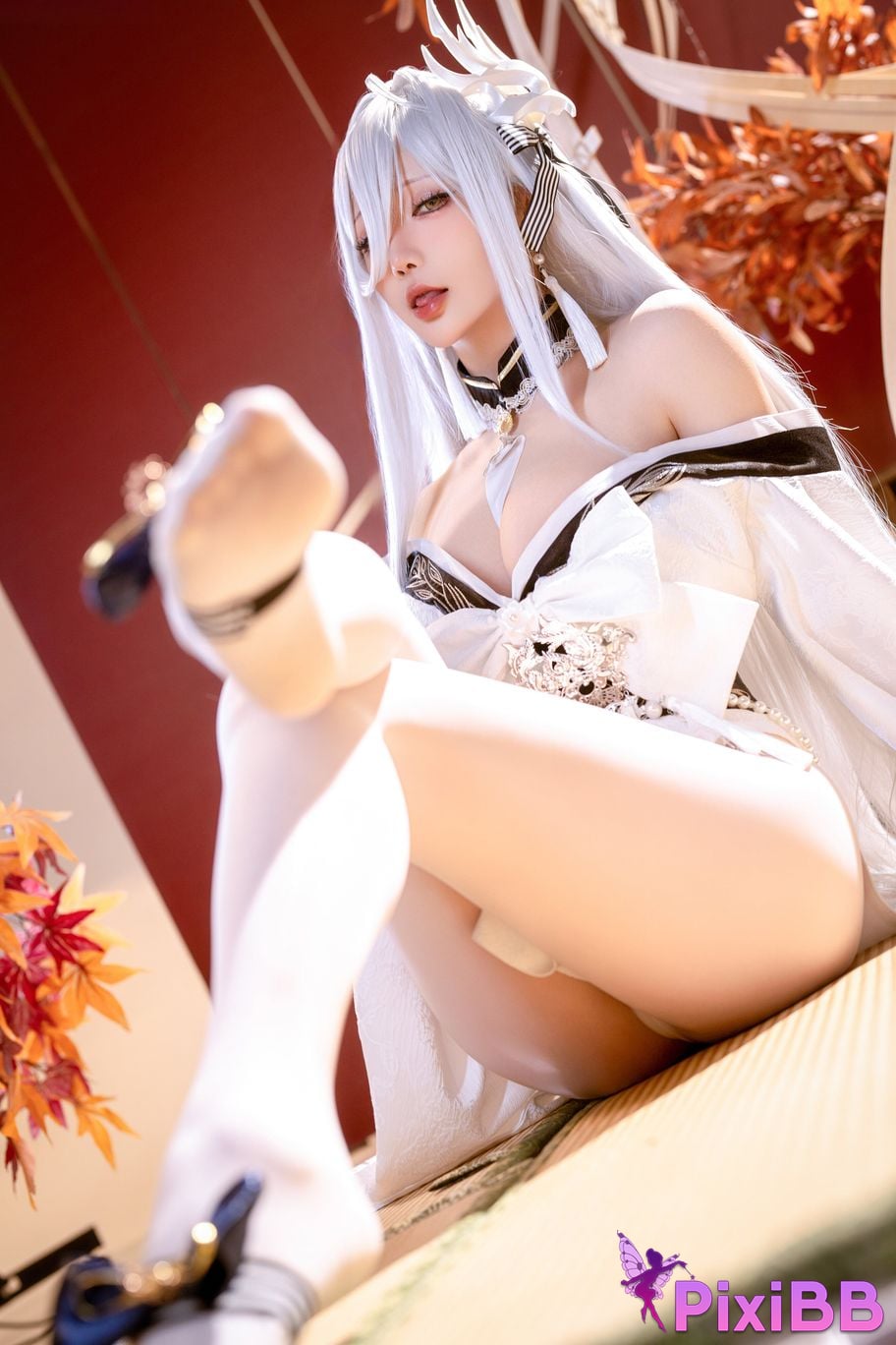 Cosplayer The star is late Hoshilily azur lane Bai Feng PixiBB.COM 008
