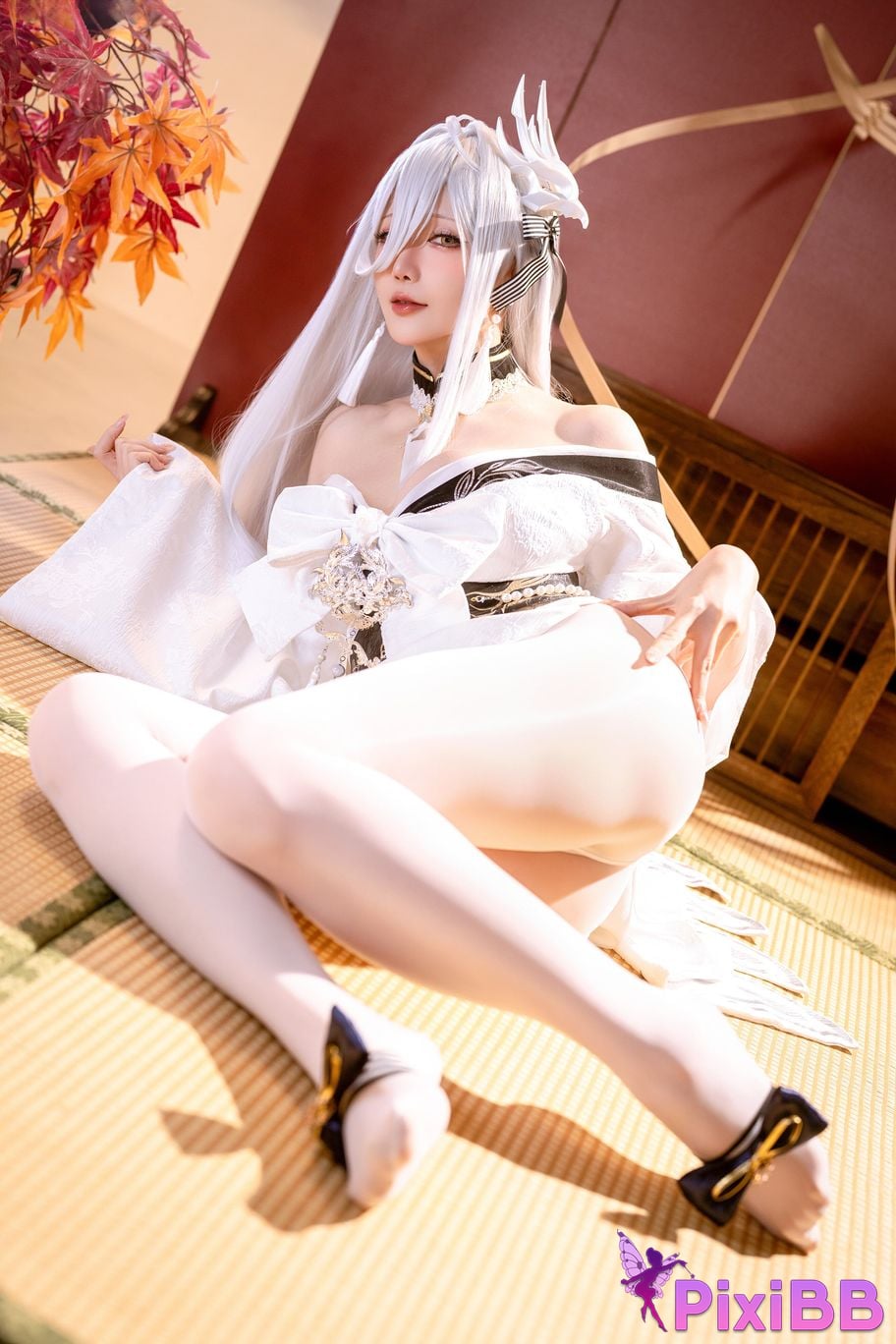 Cosplayer The star is late Hoshilily azur lane Bai Feng PixiBB.COM 012