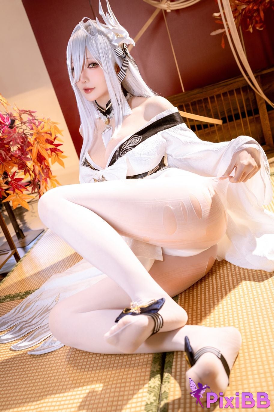 Cosplayer The star is late Hoshilily azur lane Bai Feng PixiBB.COM 018