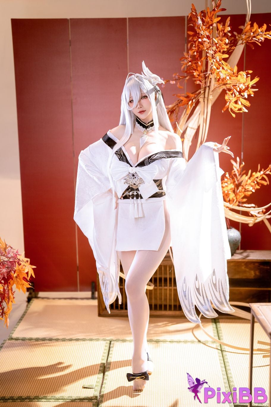 Cosplayer The star is late Hoshilily azur lane Bai Feng PixiBB.COM 020