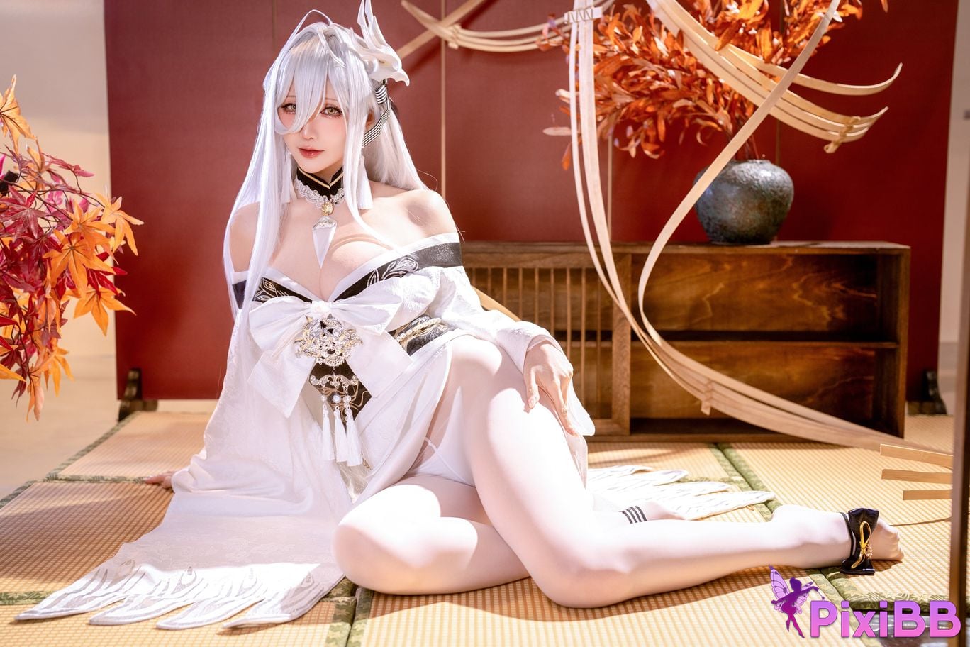 Cosplayer The star is late Hoshilily azur lane Bai Feng PixiBB.COM 022