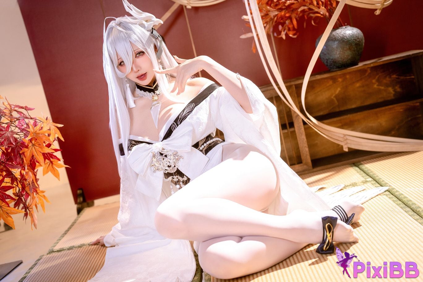 Cosplayer The star is late Hoshilily azur lane Bai Feng PixiBB.COM 023