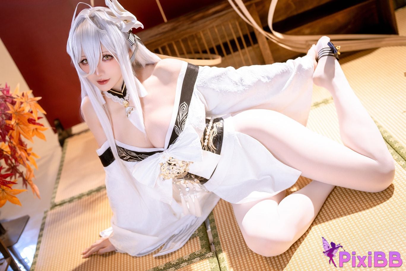 Cosplayer The star is late Hoshilily azur lane Bai Feng PixiBB.COM 025