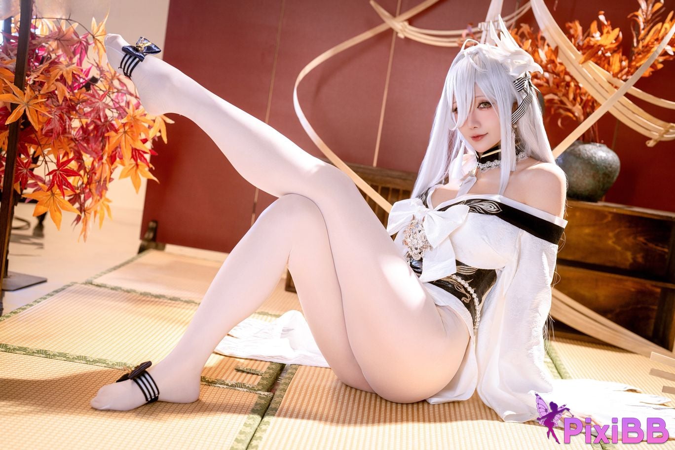 Cosplayer The star is late Hoshilily azur lane Bai Feng PixiBB.COM 030