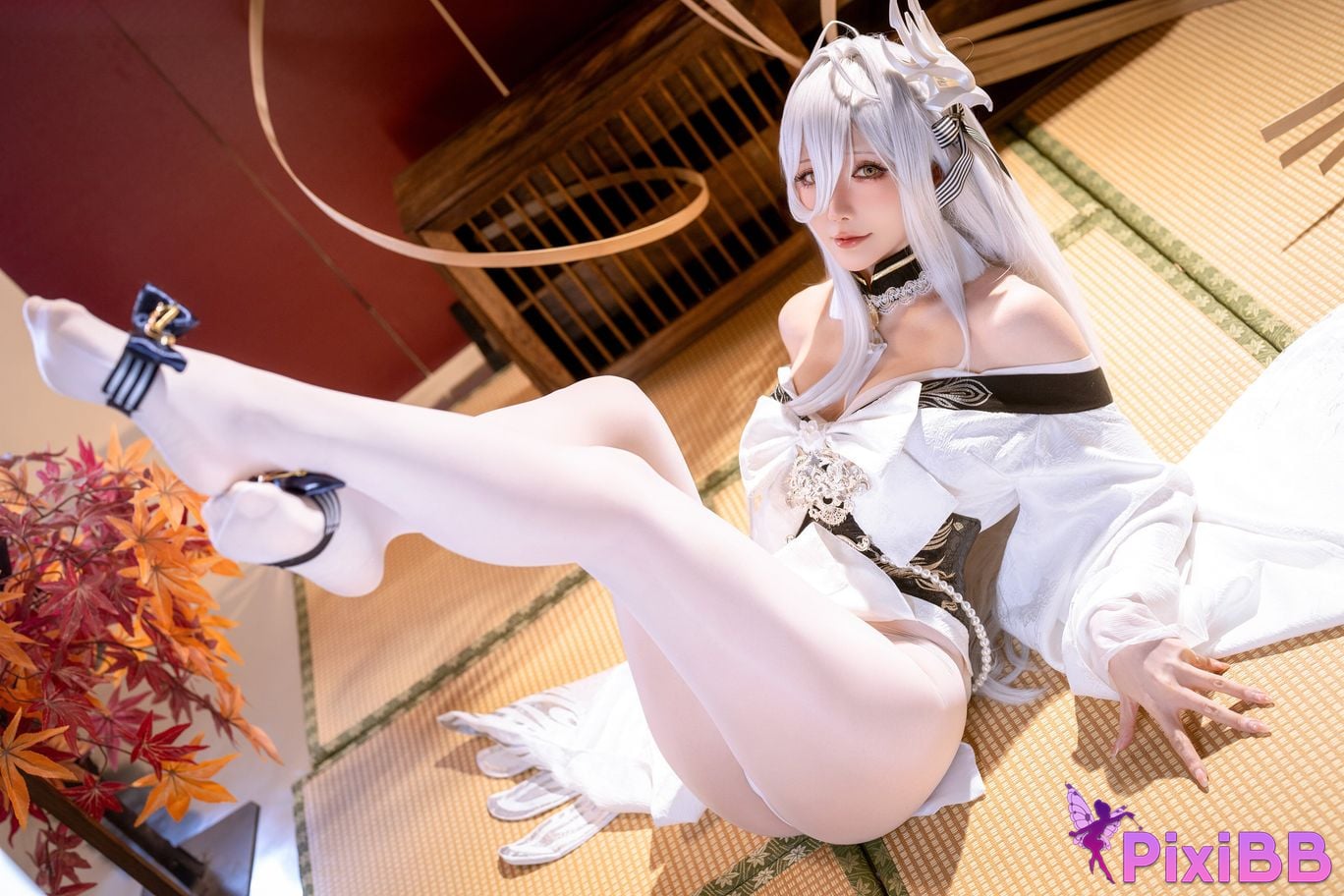 Cosplayer The star is late Hoshilily azur lane Bai Feng PixiBB.COM 035