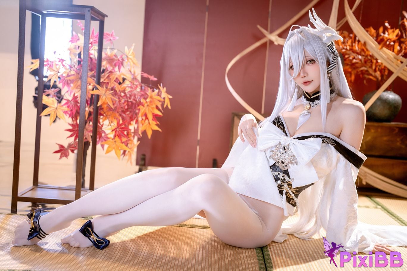 Cosplayer The star is late Hoshilily azur lane Bai Feng PixiBB.COM 037