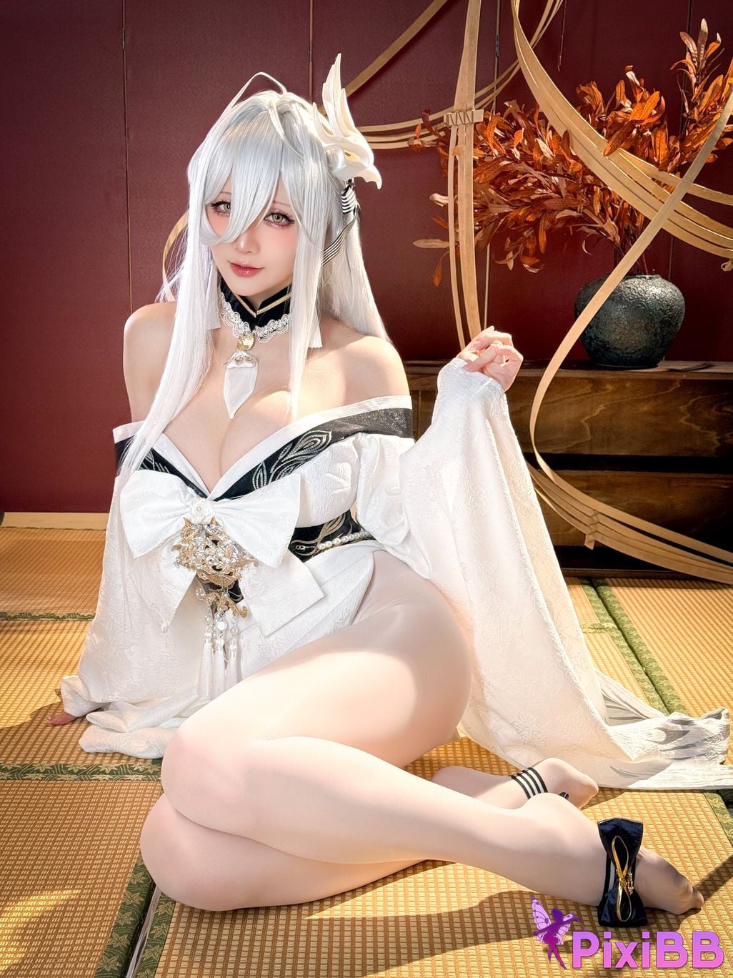Cosplayer The star is late Hoshilily azur lane Bai Feng PixiBB.COM 048