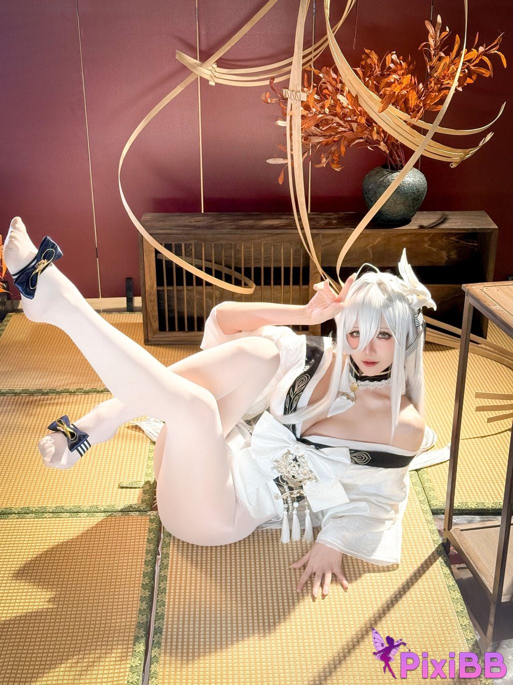 Cosplayer The star is late Hoshilily azur lane Bai Feng PixiBB.COM 051