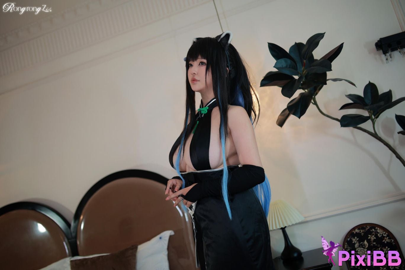 Cosplayer Little Rongzi gurgling w Azure Files Shun Sunohara PixiBB.COM 004