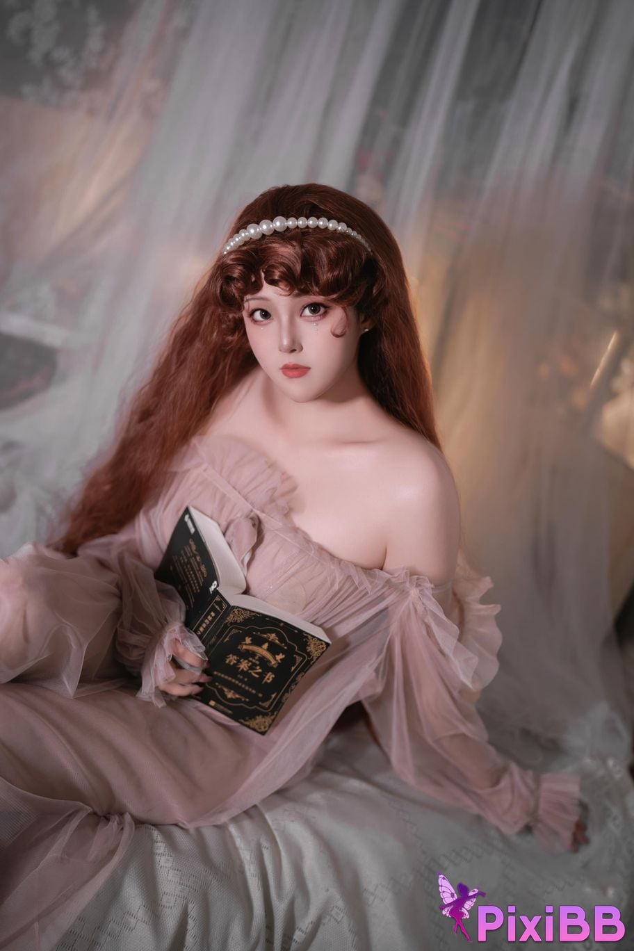 Cosplayer Natsuko Xia Xiazi 2026 birthday private room powder mist PixiBB.COM 006