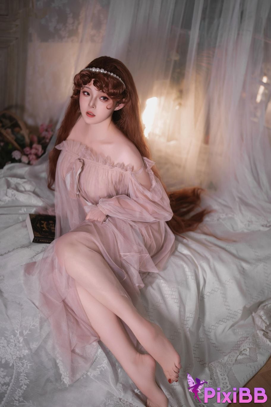 Cosplayer Natsuko Xia Xiazi 2026 birthday private room powder mist PixiBB.COM 009