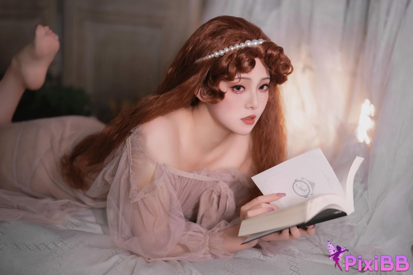 Cosplayer Natsuko Xia Xiazi 2026 birthday private room powder mist PixiBB.COM 015