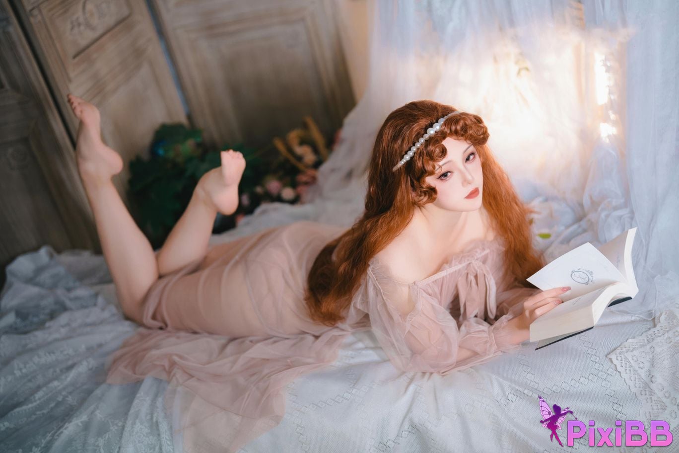 Cosplayer Natsuko Xia Xiazi 2026 birthday private room powder mist PixiBB.COM 016