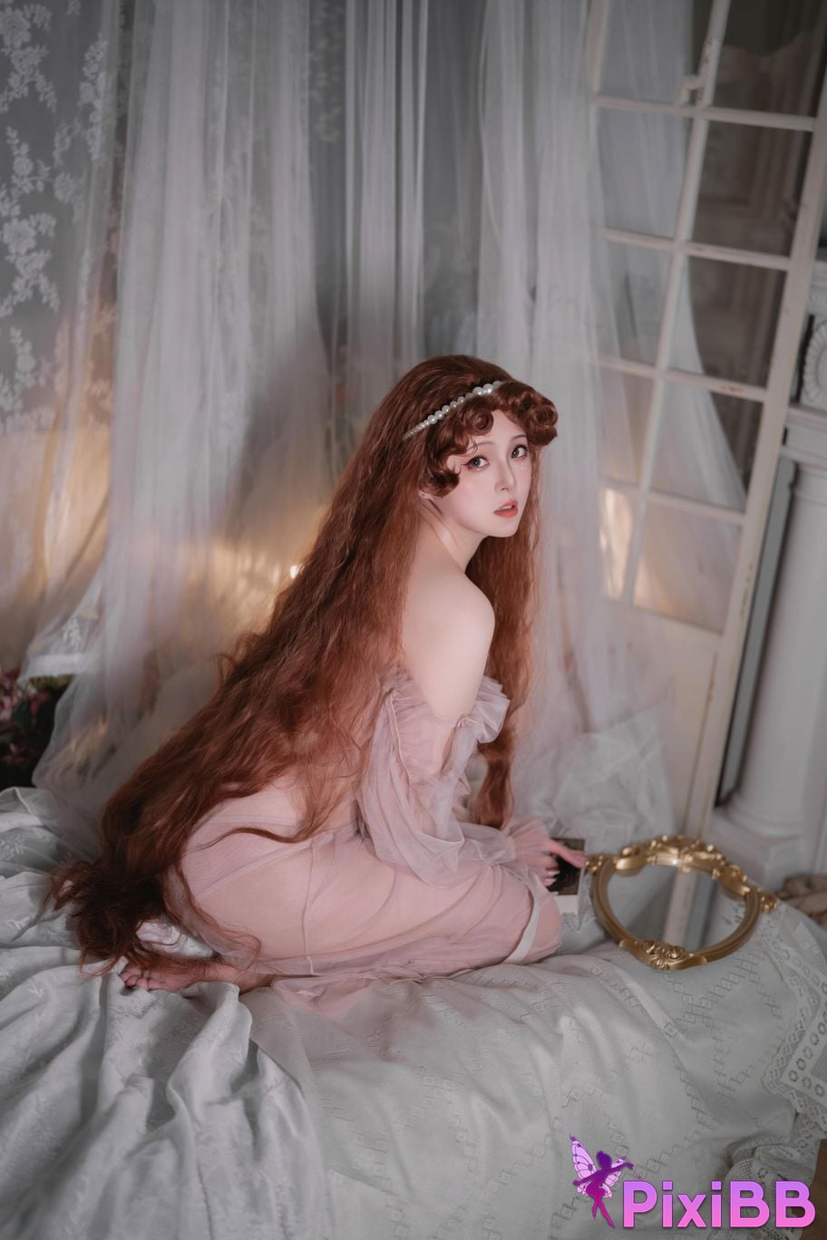 Cosplayer Natsuko Xia Xiazi 2026 birthday private room powder mist PixiBB.COM 022