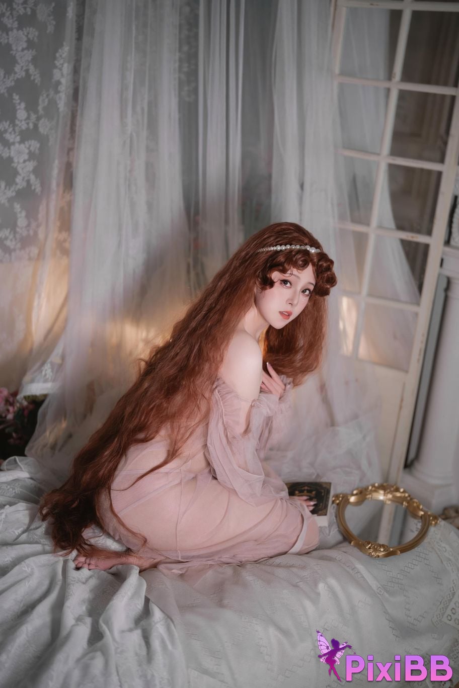 Cosplayer Natsuko Xia Xiazi 2026 birthday private room powder mist PixiBB.COM 023