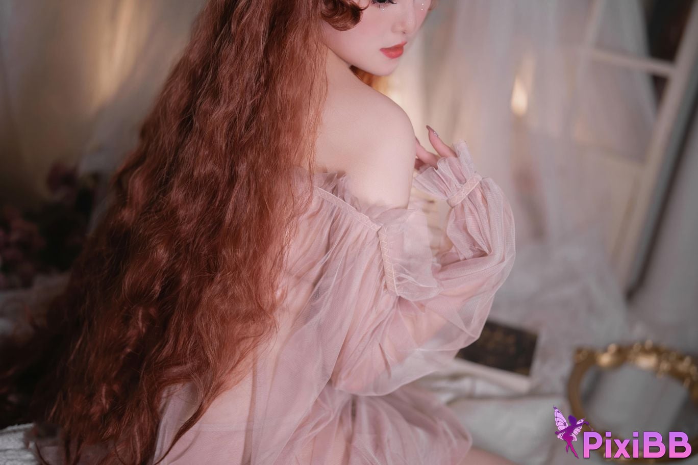 Cosplayer Natsuko Xia Xiazi 2026 birthday private room powder mist PixiBB.COM 026