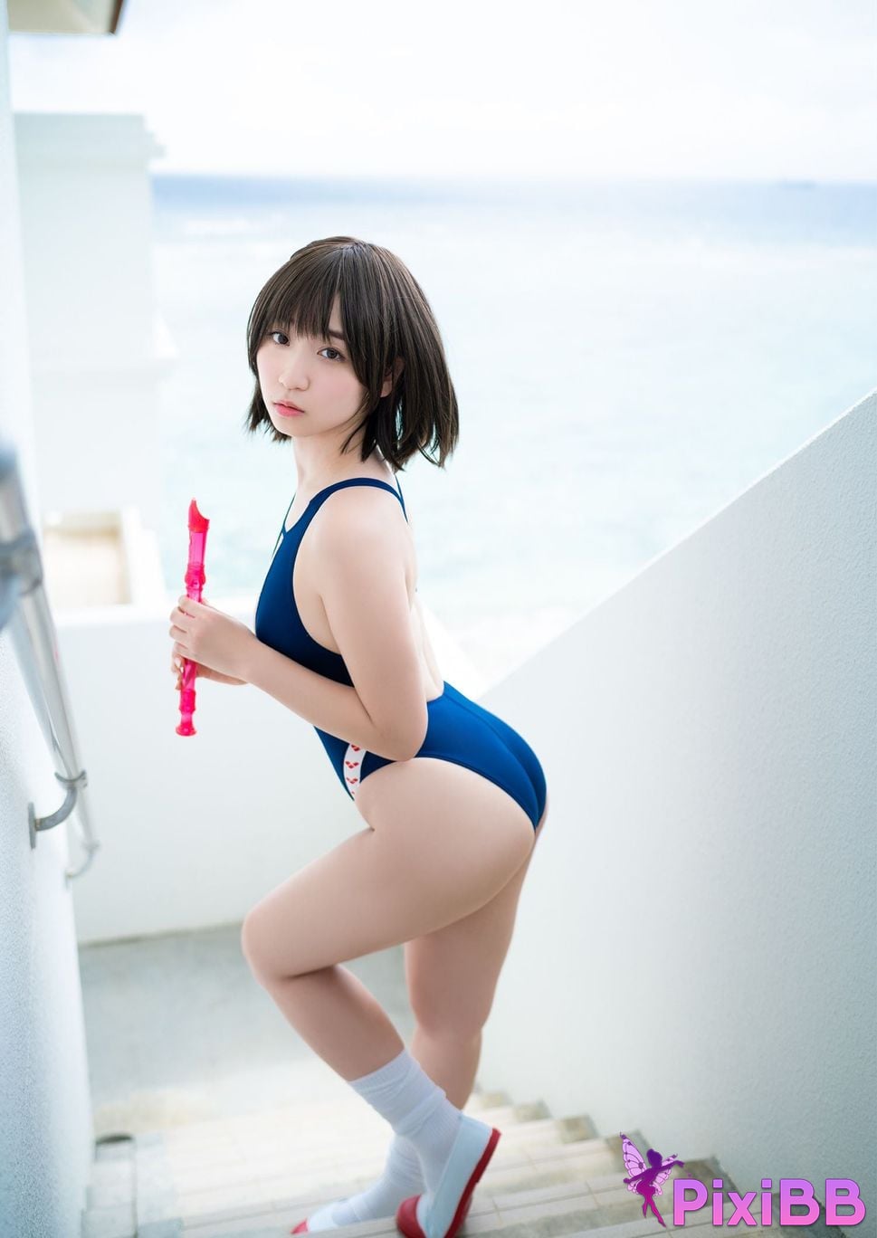 Japanese Idol Moe Iori Digital only YJ PHOTO BOOK photo collection Please wear your uniform properly PixiBB.COM 005