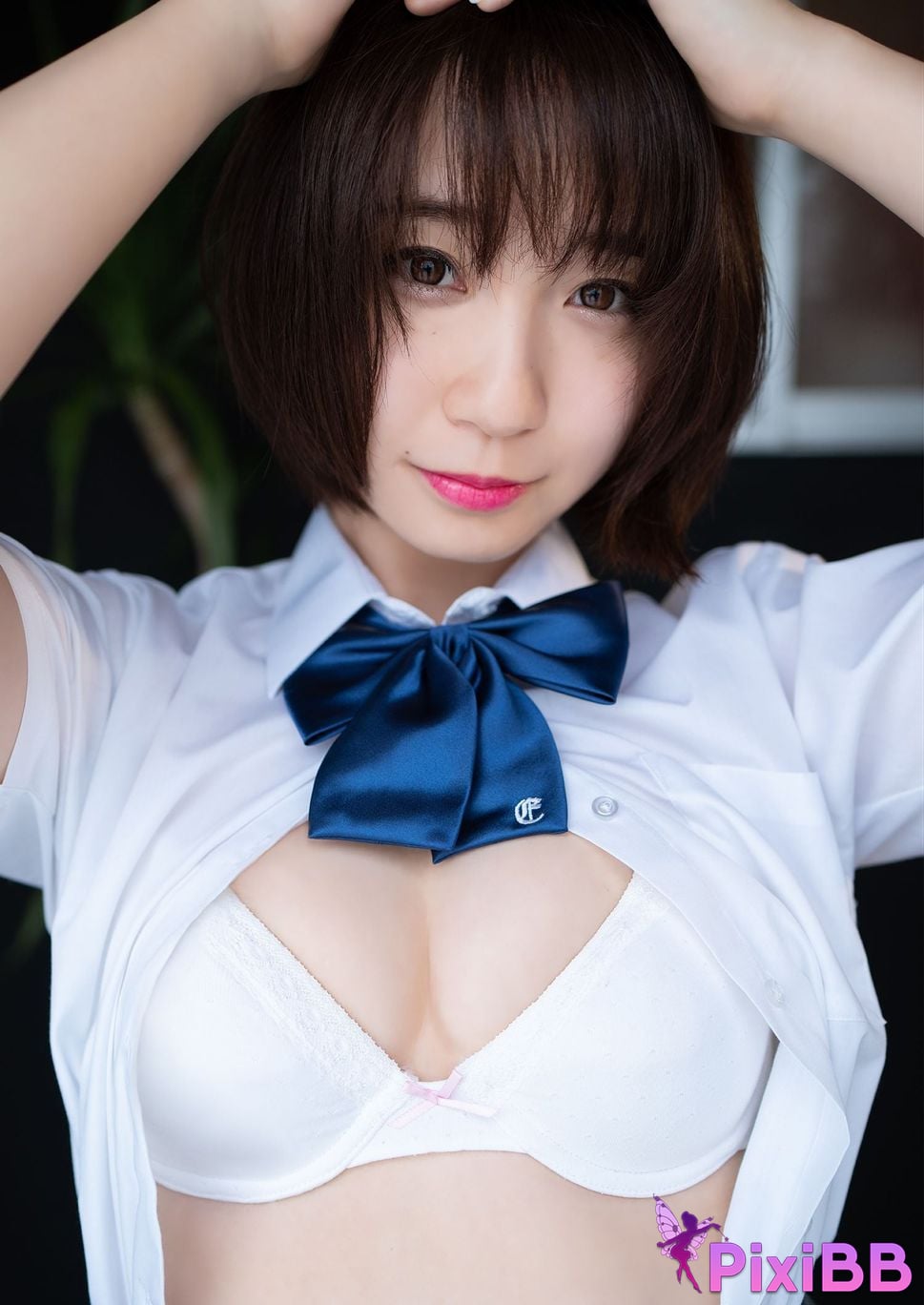 Japanese Idol Moe Iori Digital only YJ PHOTO BOOK photo collection Please wear your uniform properly PixiBB.COM 012