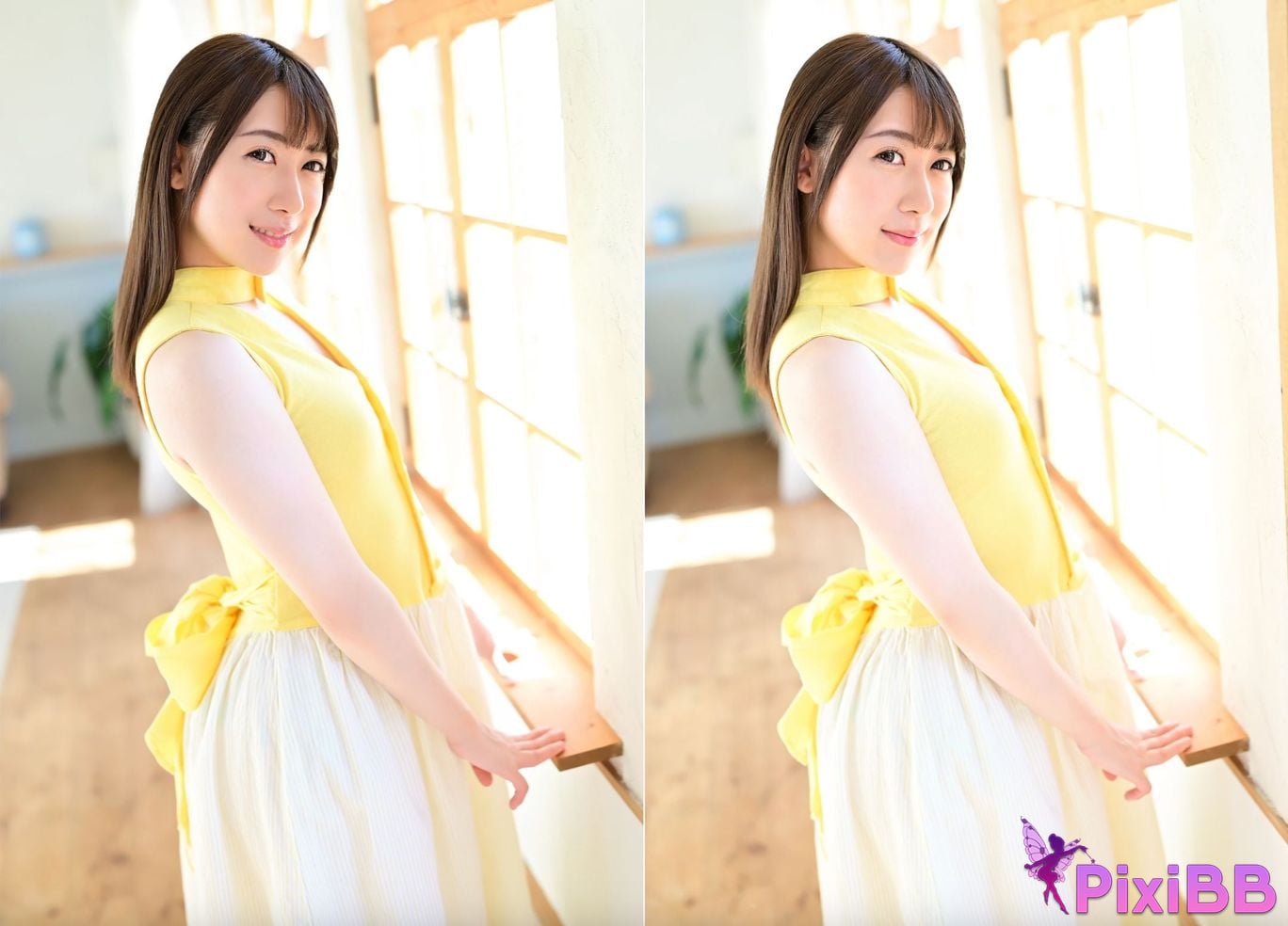 Japanese Idol Tomoka Kabasawa Kasubazawa lime flowers bloom PixiBB.COM 003