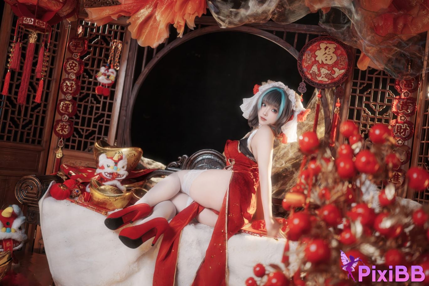 Cosplayer Bangni Bonnie New Year Cheshire PixiBB.COM 001
