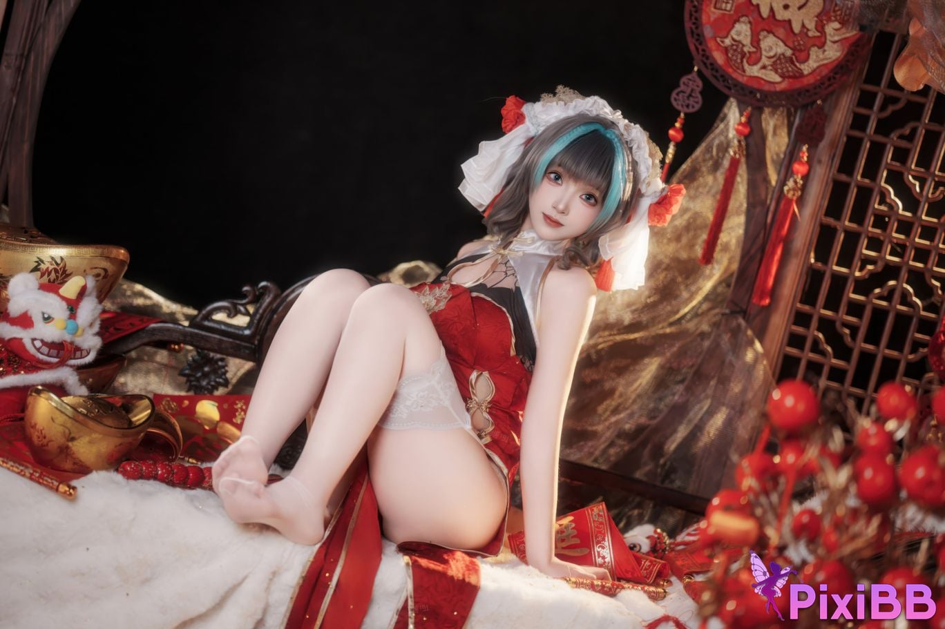 Cosplayer Bangni Bonnie New Year Cheshire PixiBB.COM 034