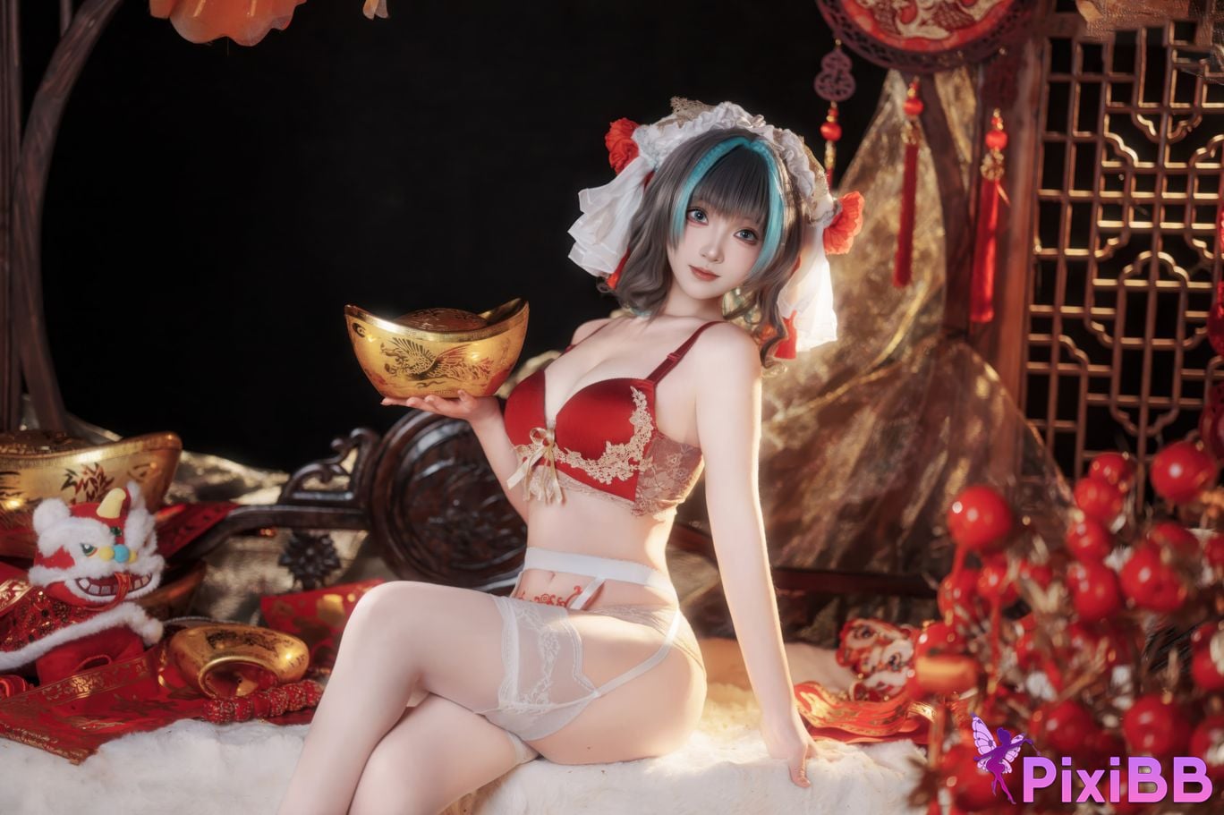 Cosplayer Bangni Bonnie New Year Cheshire PixiBB.COM 036