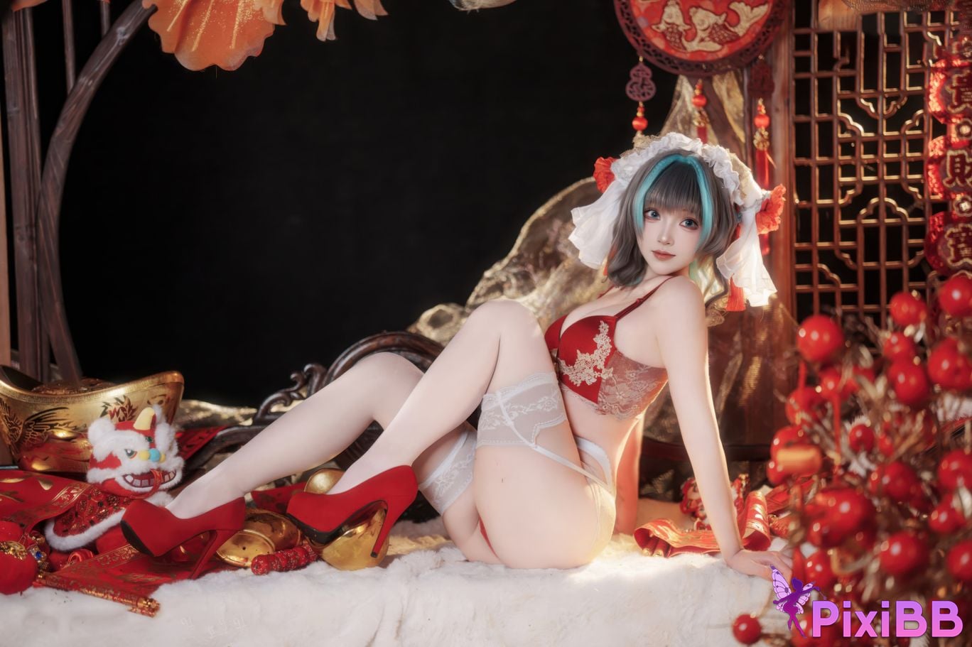 Cosplayer Bangni Bonnie New Year Cheshire PixiBB.COM 037