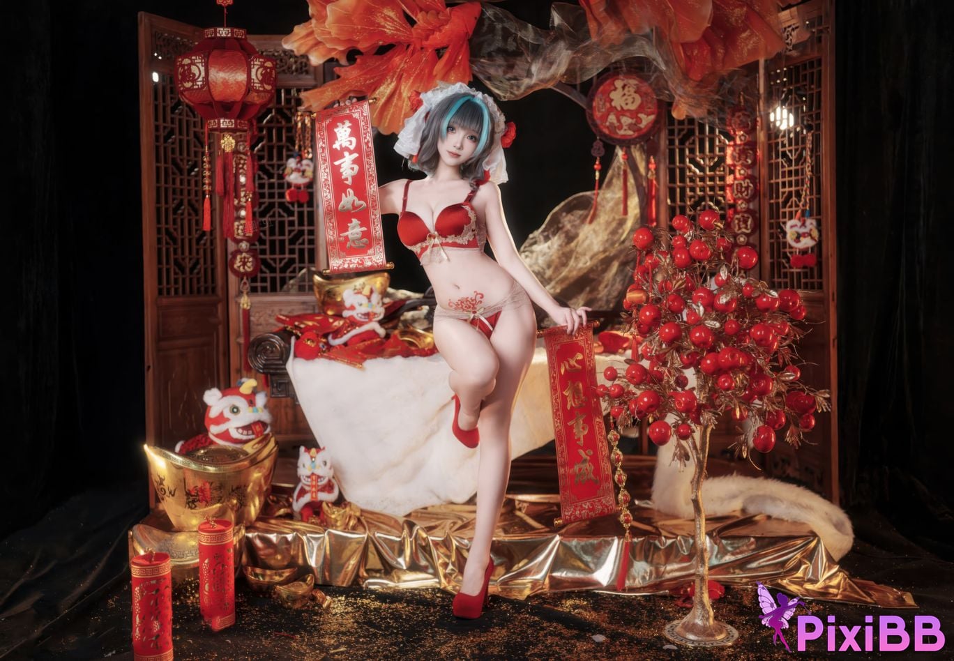 Cosplayer Bangni Bonnie New Year Cheshire PixiBB.COM 050