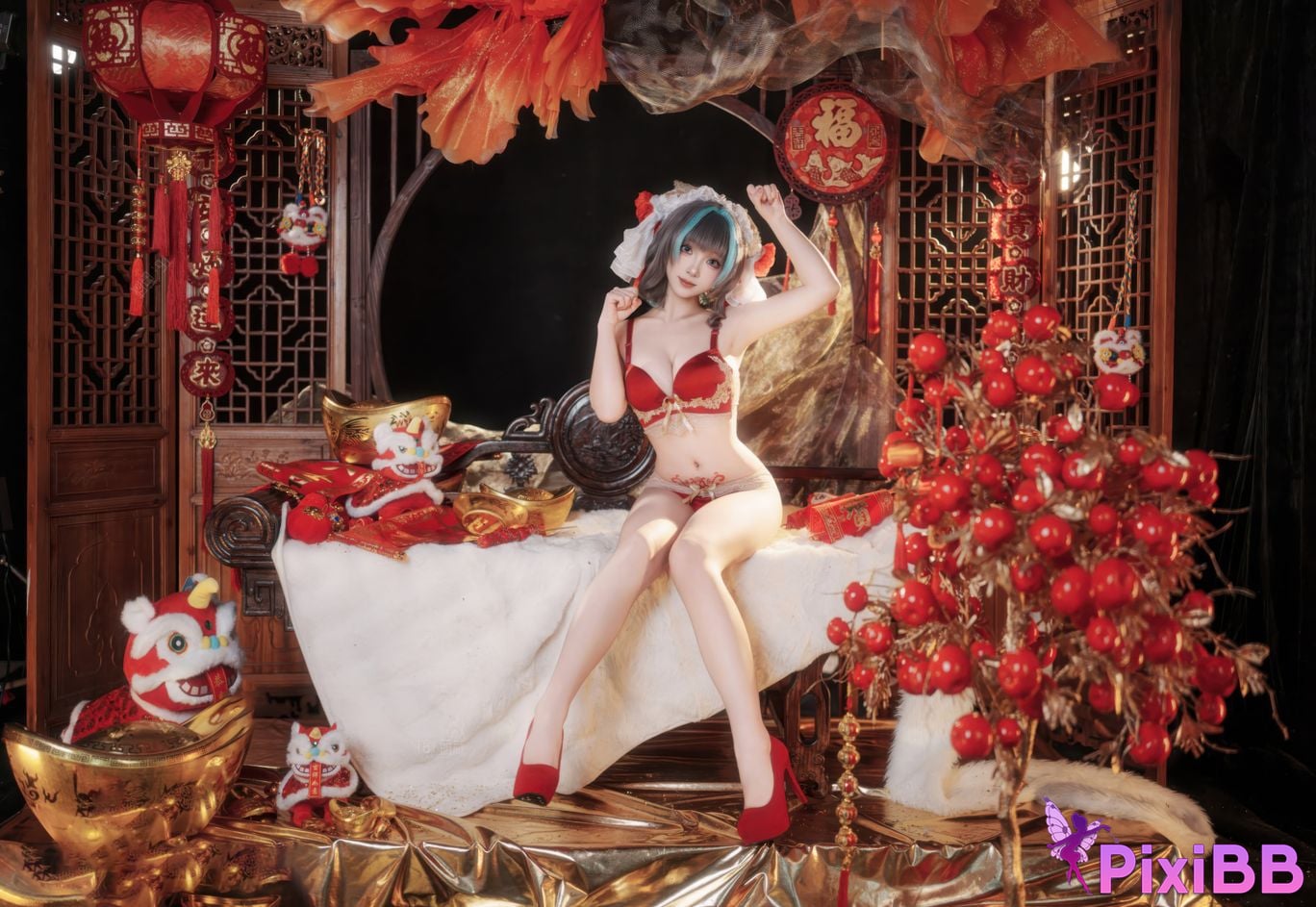 Cosplayer Bangni Bonnie New Year Cheshire PixiBB.COM 057