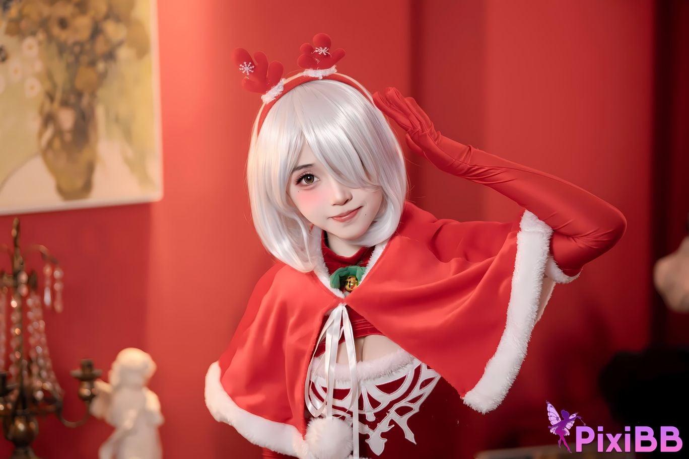 Cosplay Bangni Christmas Neil Red Dress Royal Sister PixiBB.COM 023
