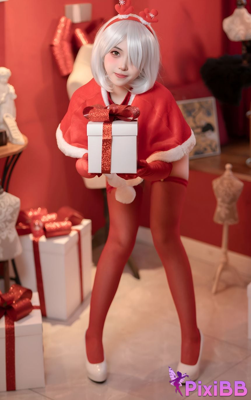 Cosplay Bangni Christmas Neil Red Dress Royal Sister PixiBB.COM 027